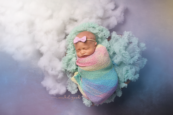Rainbow baby at home newborn session | Columbia Reserve Photographer