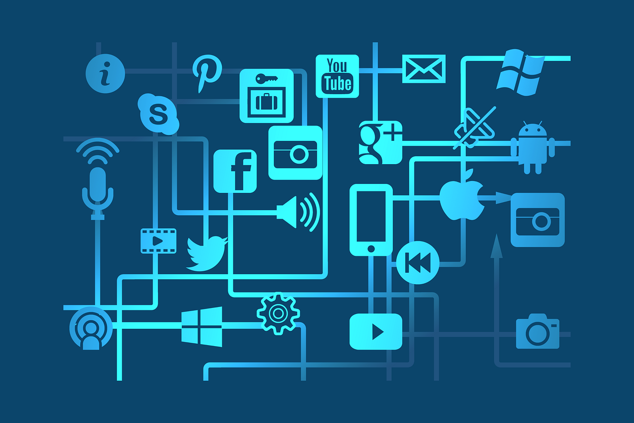 Meios de comunicação sociais, Redes, Ícones