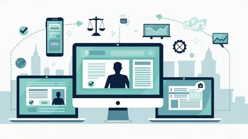 Ilustração de campanha de publicidade eleitoral digital em múltiplas telas 