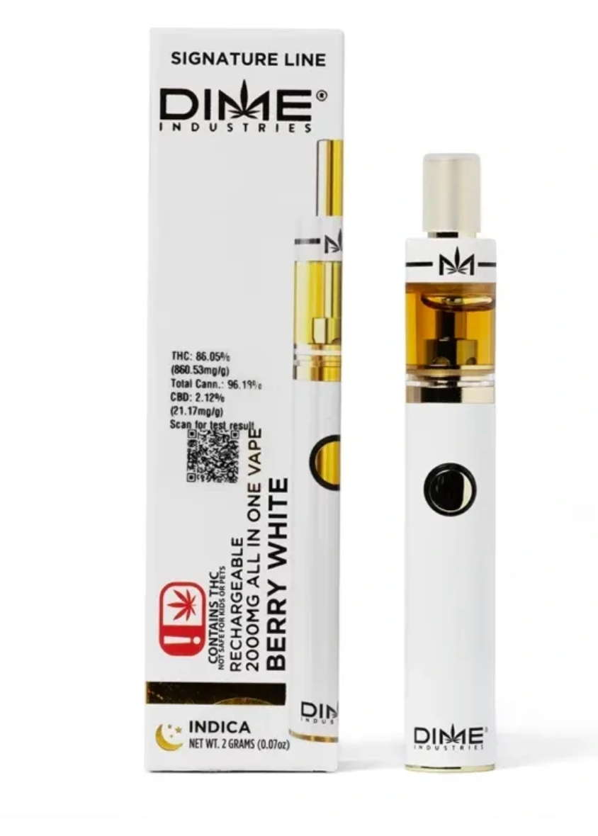 2G DIME Industries All-In-One Disposable~ Berry White (Indica)