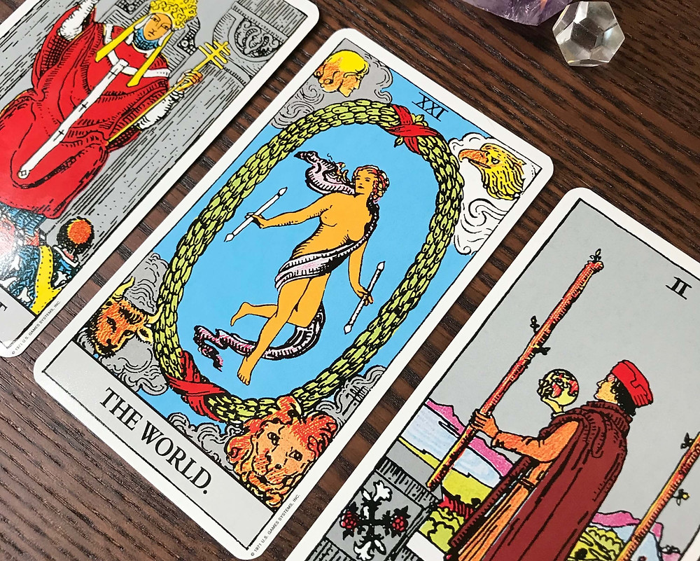 tarot card the world
