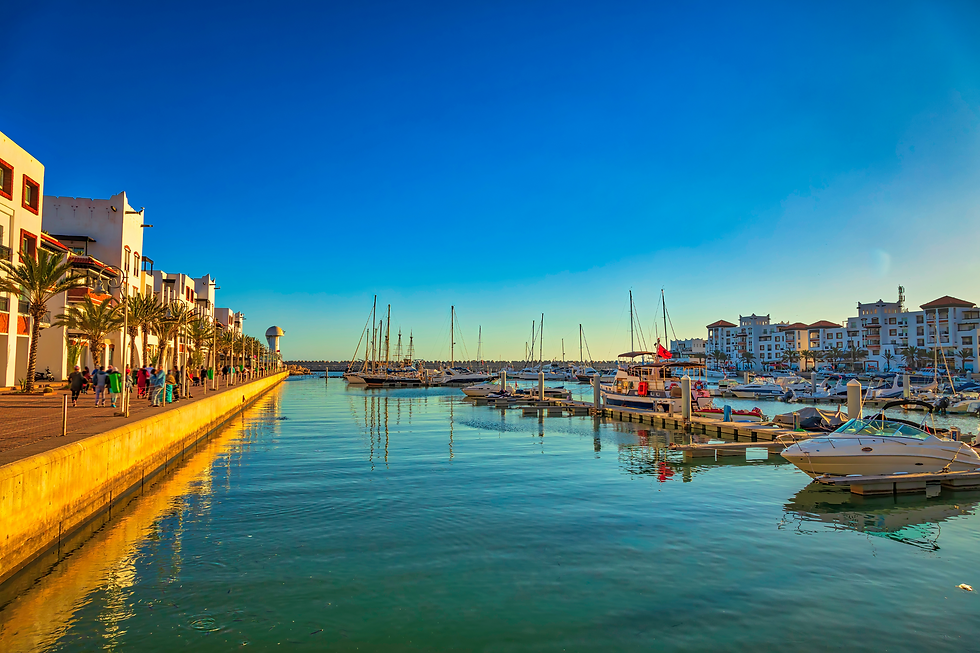 the marina of Agadir