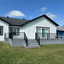 Deckmasters Lower Level Trex Deck With Stairs