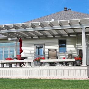 Great Plains Pergolas - Attached Maintenance free Pergola