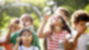 Kids Blowing Bubbles