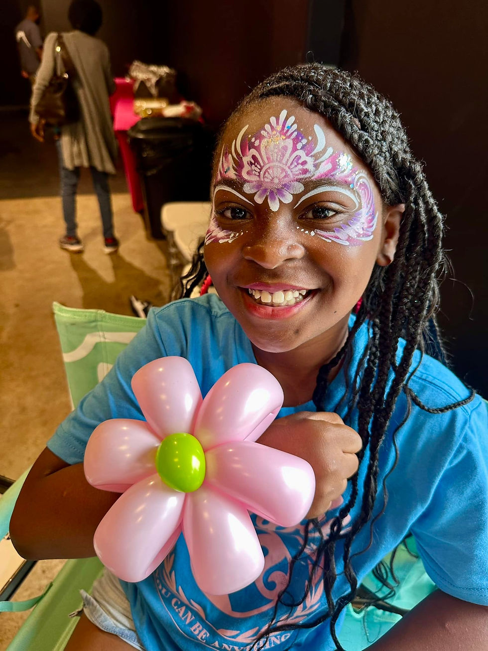 Princess Mask and Flower Ballon