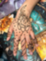 Crescent Moon Henna Design