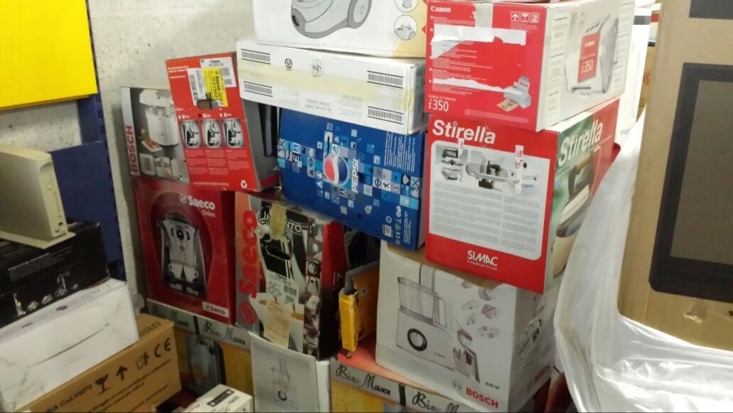 Brown and white goods