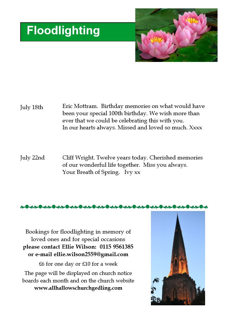 July Floodlighting