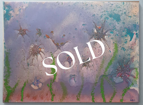 Abstract painting called Beneath now sold