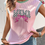 Thumbnail: 🩷 Pink  🩷  MAMA Bow Corded Top w/Contrasting Sleeve Cap