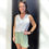 Thumbnail: Green High Waist Ruffle Short