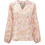 Thumbnail: Plus Size Apricot Floral Print Puff Sleeve