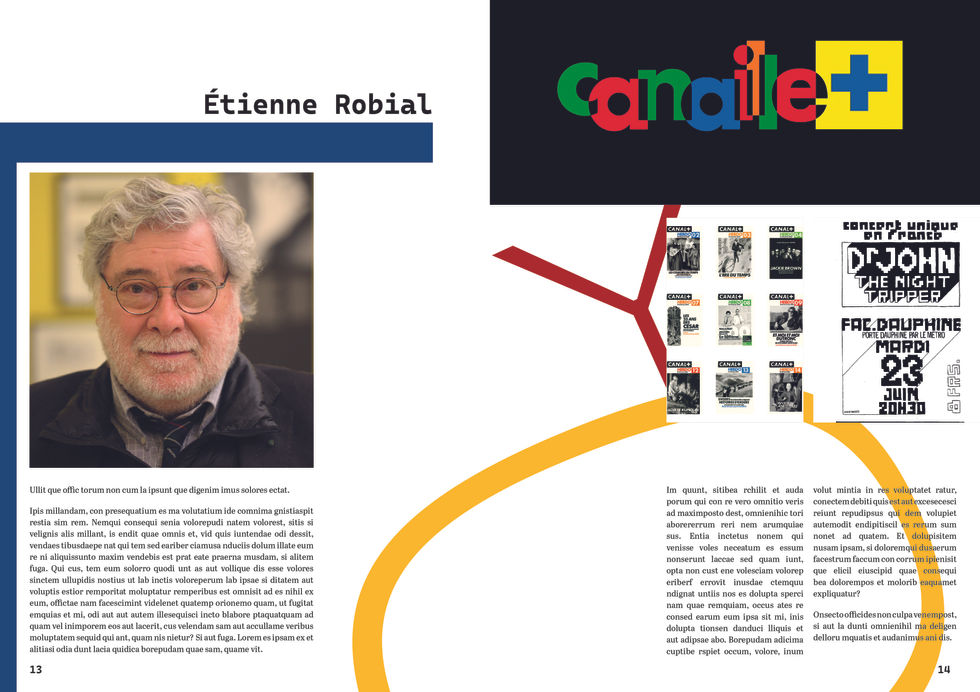 Portrait d'artiste, ici une article type pour Etienne Robial