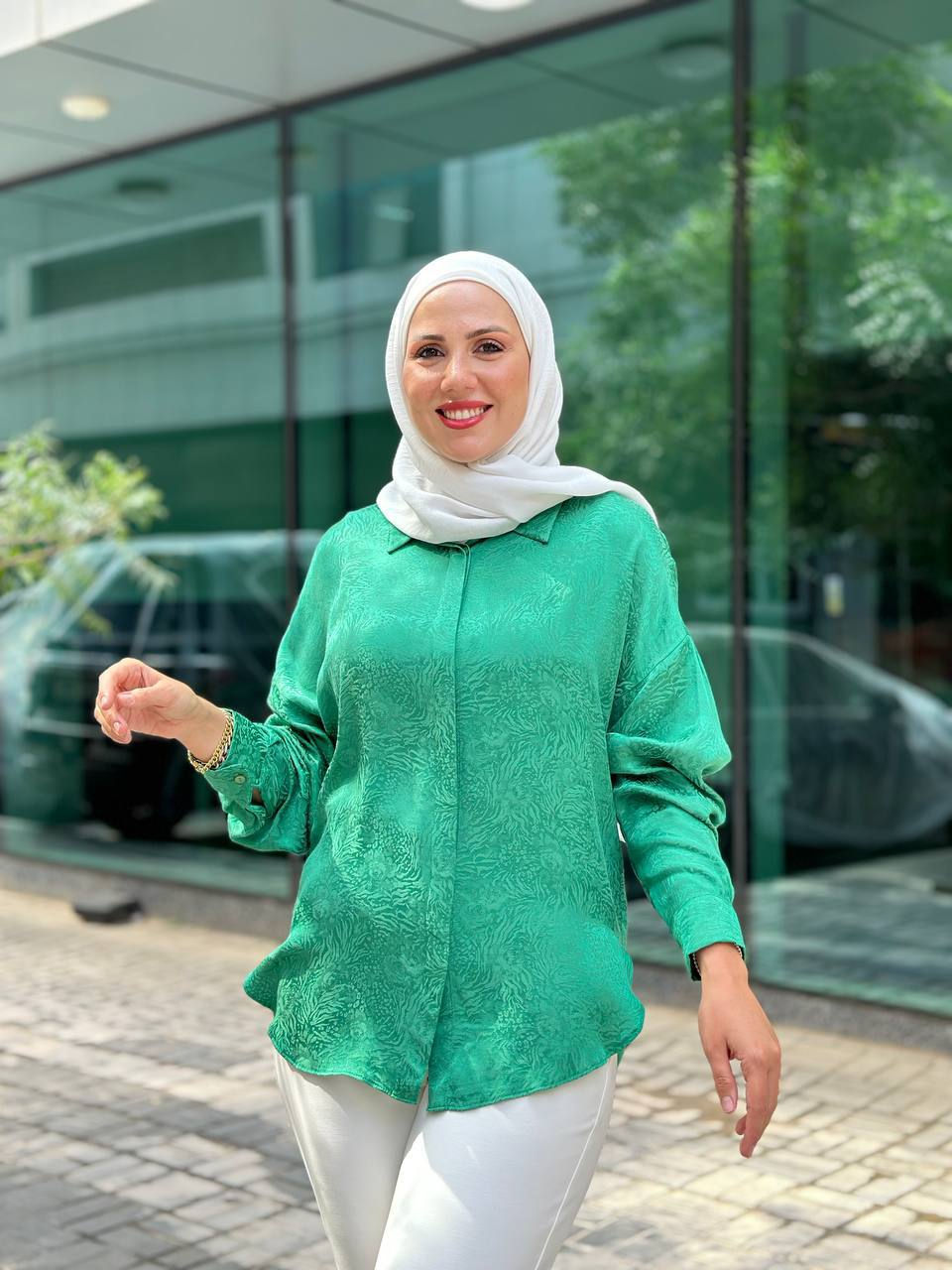 Thumbnail: Satin Printed Shirt