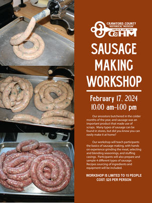2024 Sausage Making Workshop