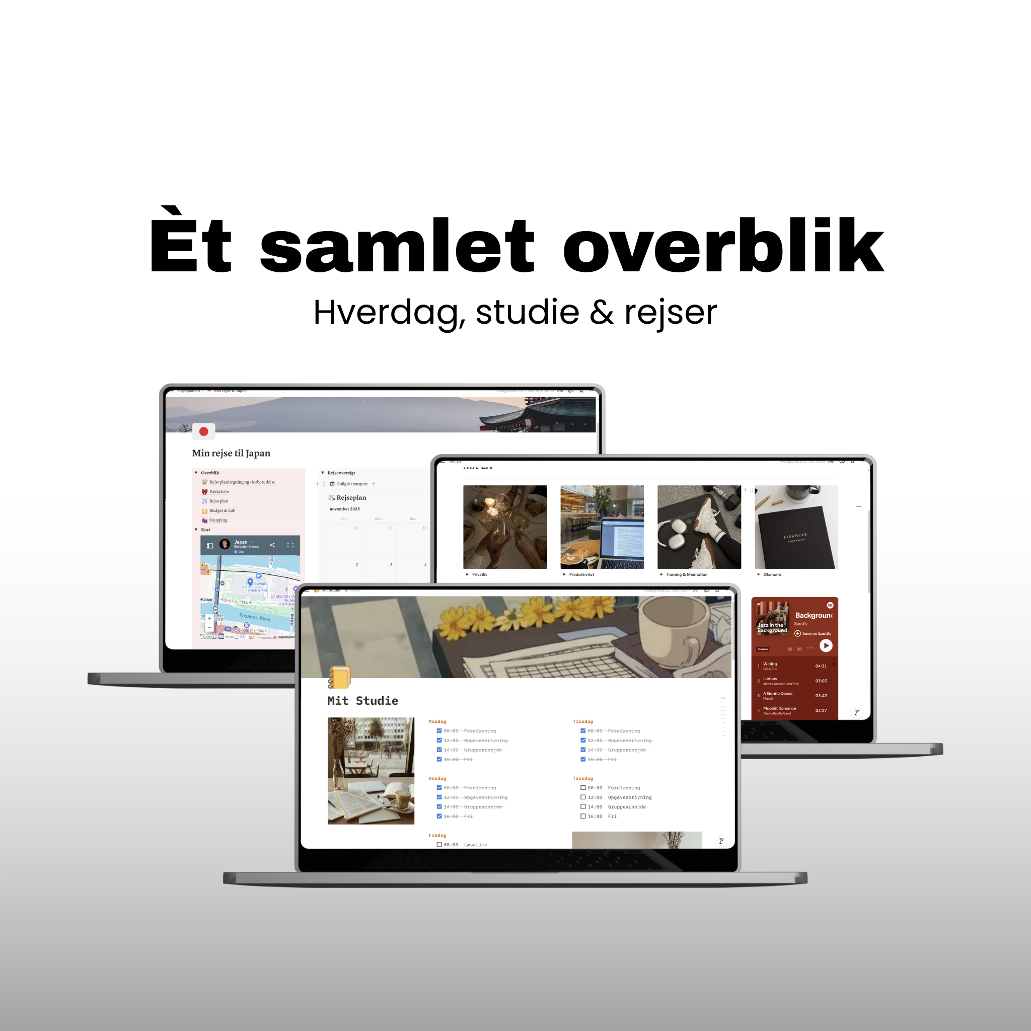 Hverdag, studie og rejser