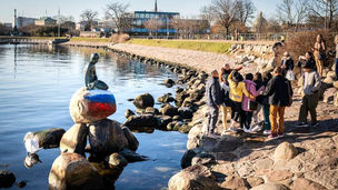 Vandalizan monumento de La Sirenita de Copenhague