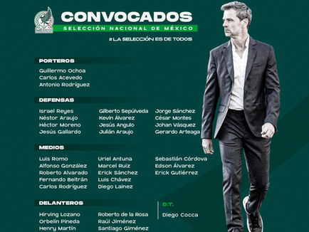 Diego Cocca anuncia lista de convocados de la Selección Mexicana