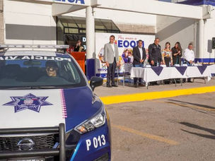 Realizan entrega de vehículos y radios a Policías Viales de Meoqui