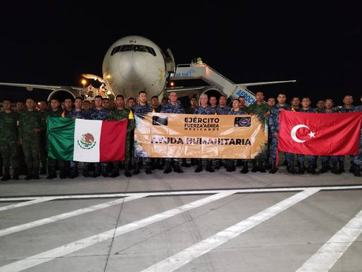 México envía 100 toneladas de ayuda humanitaria a Turquía