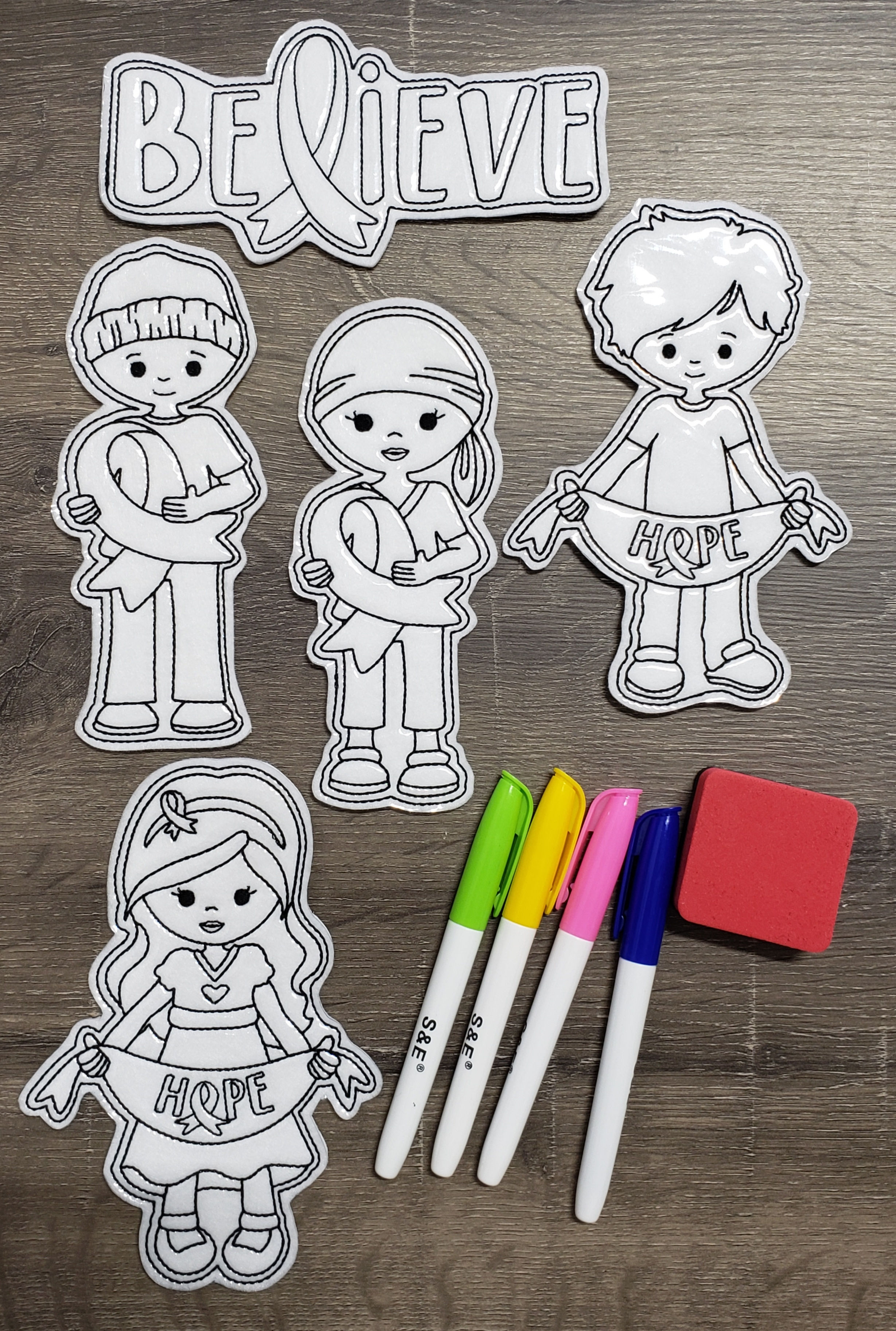 The Fight Flat Coloring Dolls 