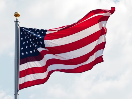 Proudly flying _ American Flag