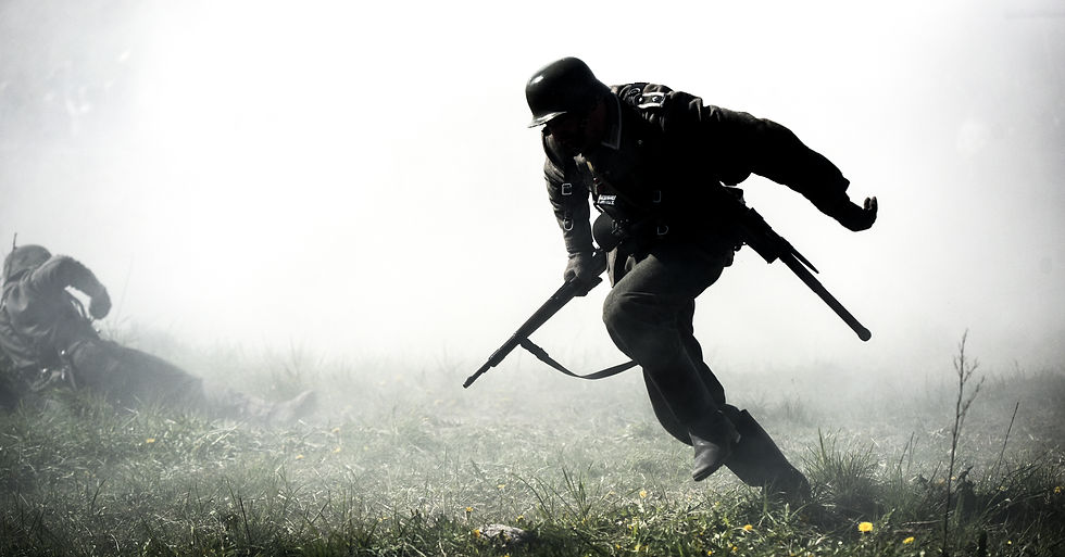 German Soldier attacking Calais