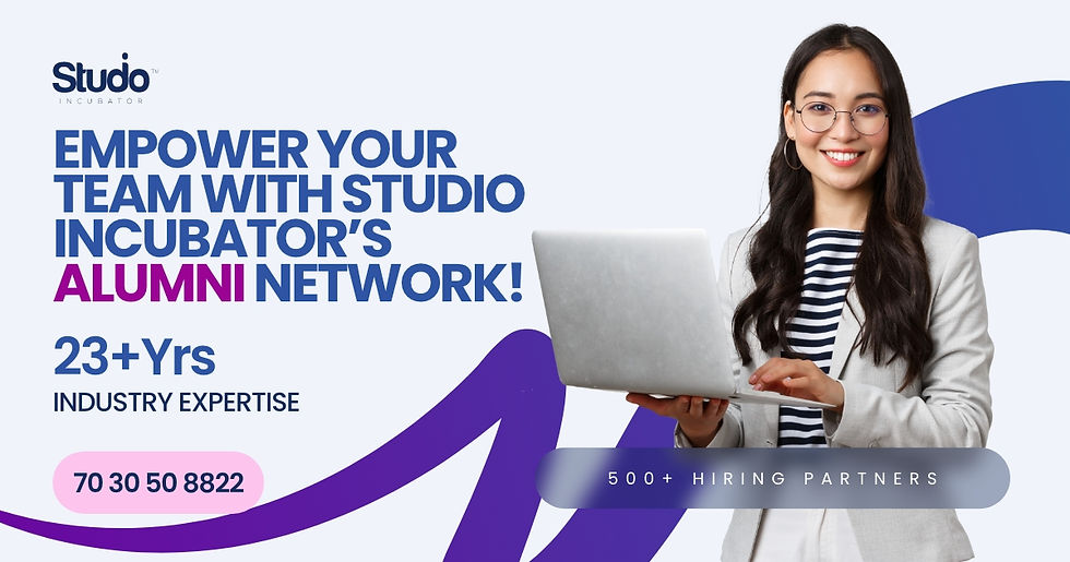 Become a Hiring Partner with Studio Incubator - Best UI UX Design Talent