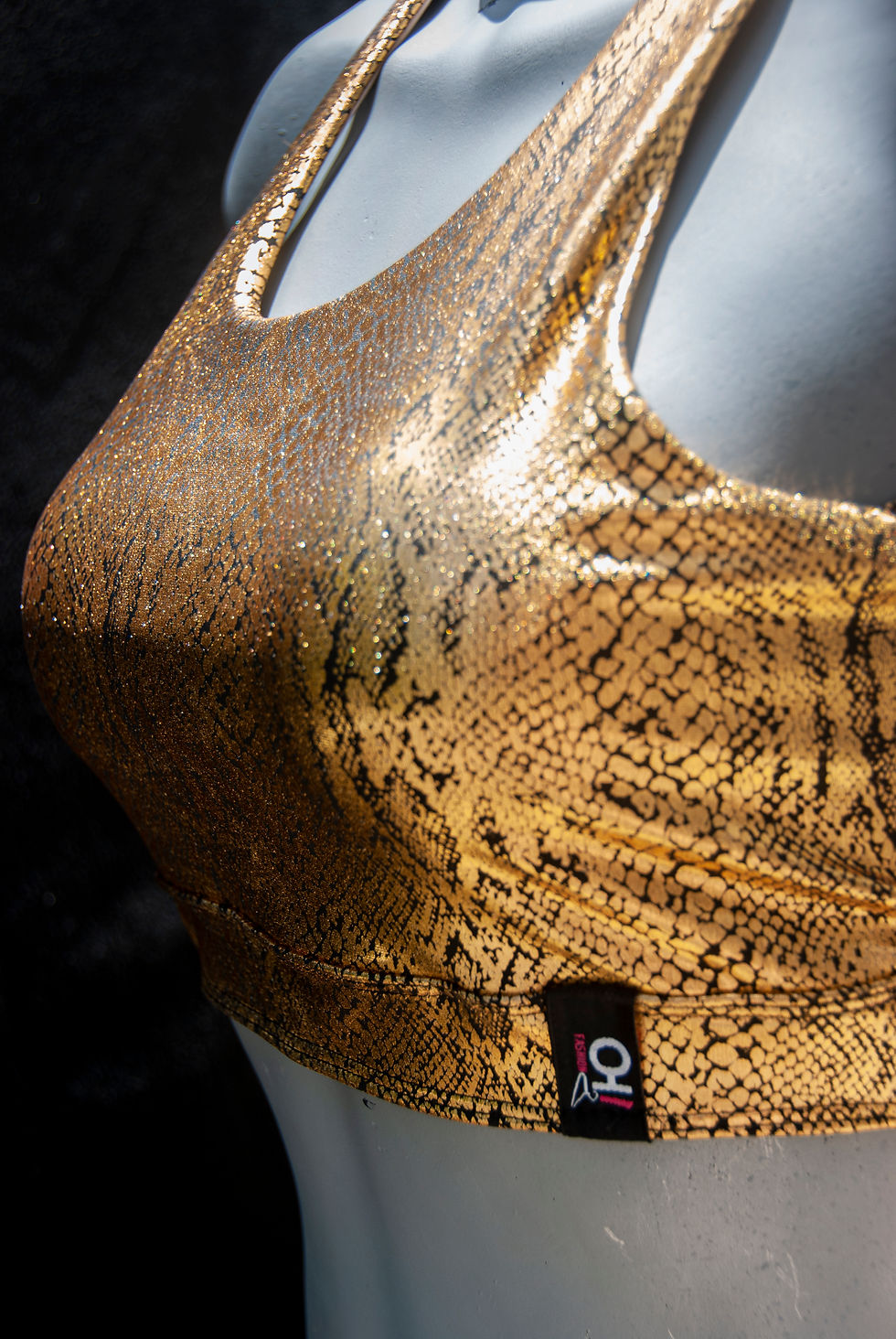 Miniatura: Exotic Mesh Gold Top