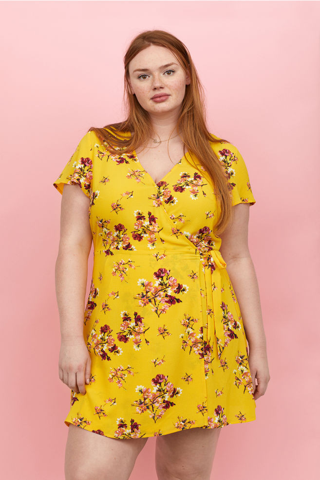 H&M wrap dress, robe portefeuille H&M