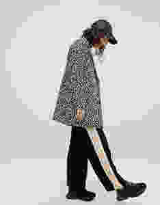 asos river island leopard print coat
