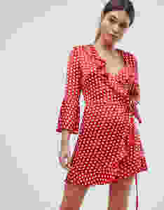Asos wrap dress, robe portefeuille Asos