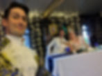 Me dressed as a royal announcer for the beautiful themed wedding at Kryal Castle