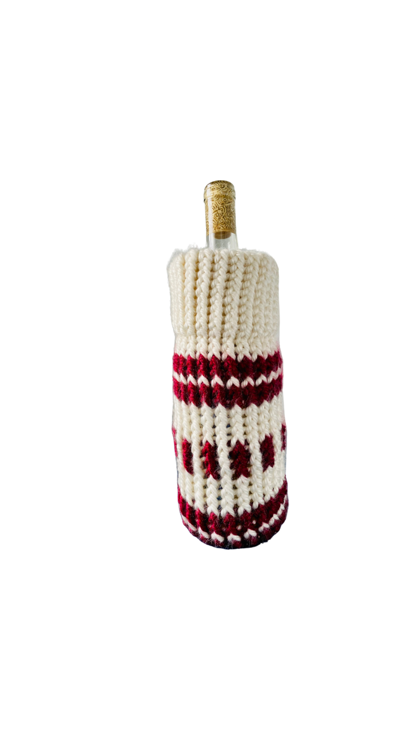 Thumbnail: Christmas Themed  Handmade bottle sleeve - made to order 