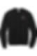 Not Too Late For Me Black Sweatshirt with logo embroidered