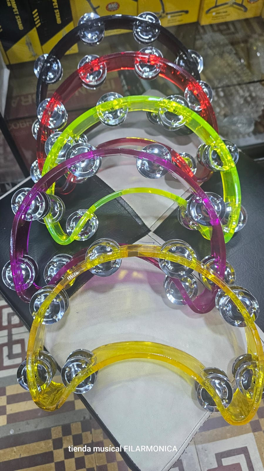 Pandereta Acrílico Media Luna - COD: PAML