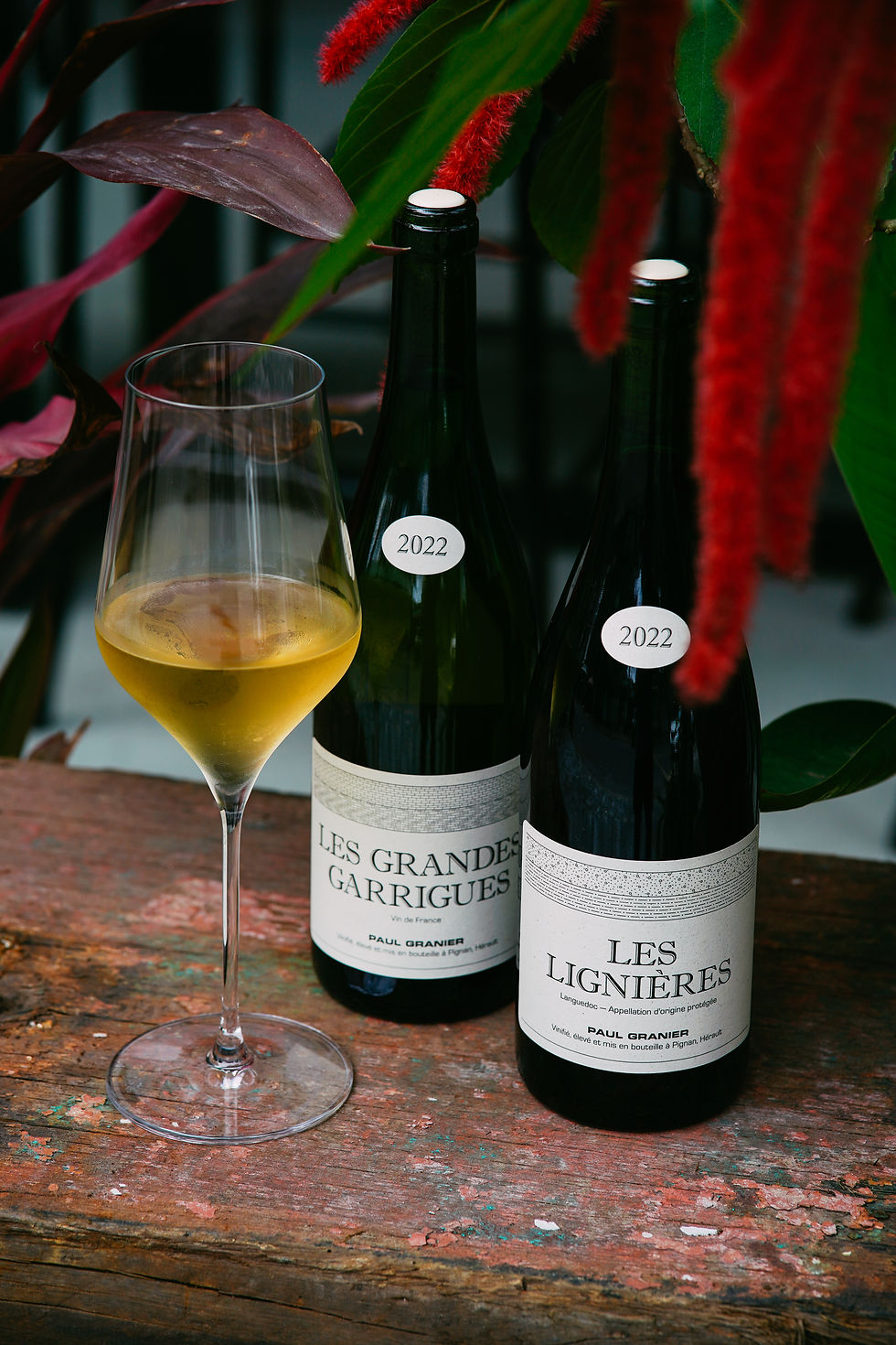 Paul Granier wine bottles