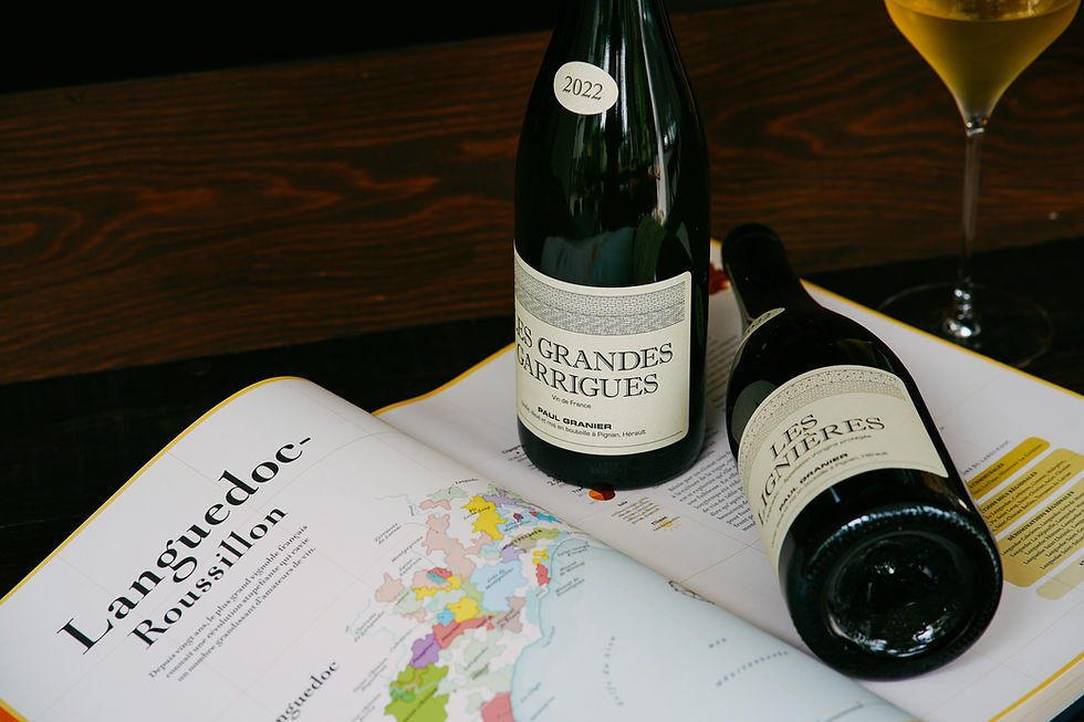 Paul Granier wine bottles
