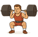 Muscular Weightlifter in Action.png