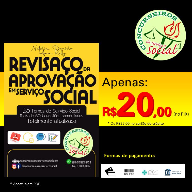 REVISAÇO DA APROVAÇÃO EM SERVIÇO SOCIAL