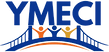 YMECI logo: a bridge with three people above the words Navigating barriers, Building futures