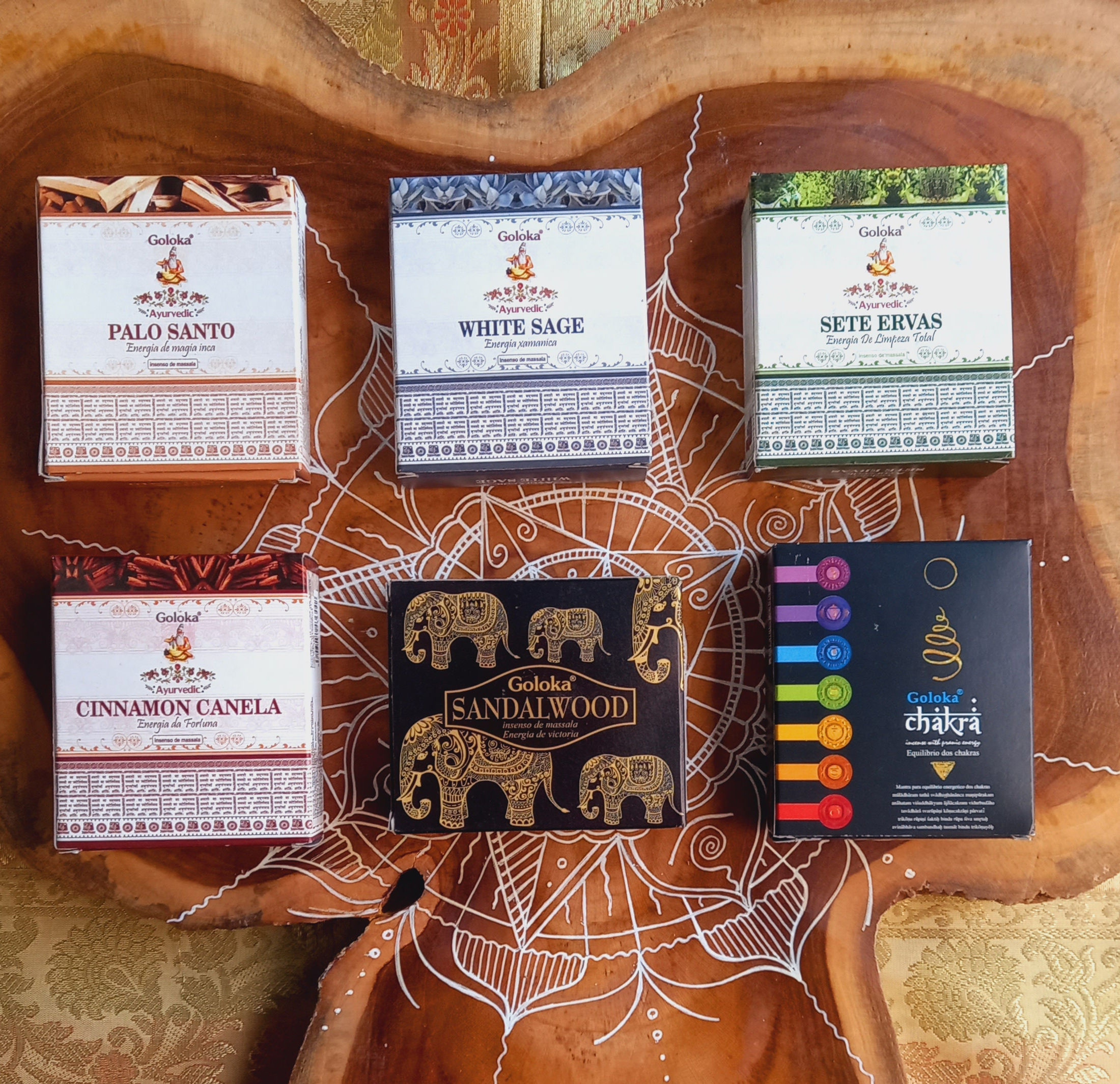 Incenso Cone Cascata Goloka