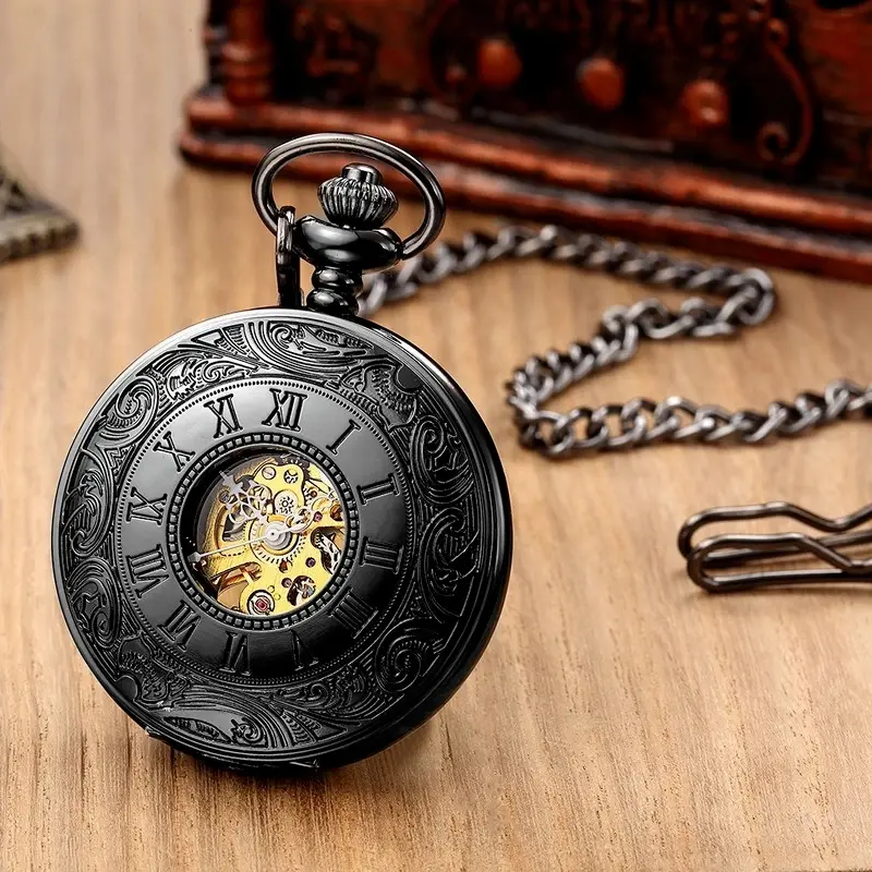 Mechanical Pocket Watch Unisex Students Cosplay Waterproof Wristwatch Gift
