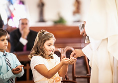 Girl at First Communion