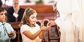Girl at First Communion