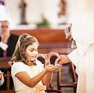 island chateau Girl at First Communion