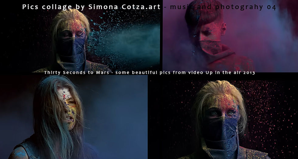 Alcuni fotogrammi selezionati dal video Up in the air dei Thirty seconds to mars