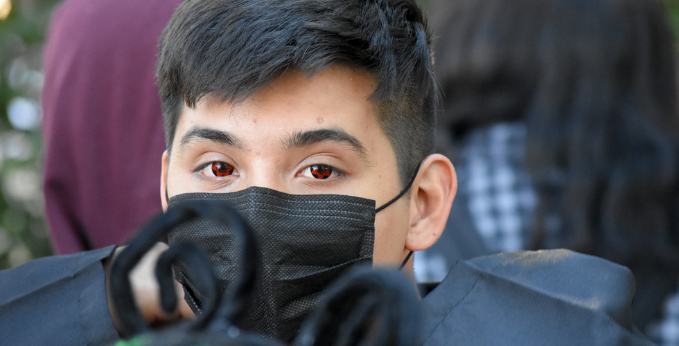 A cosplayer at the Fall Festival