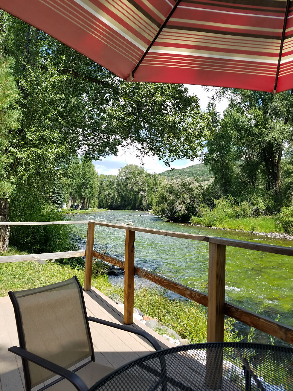 River Cabin View